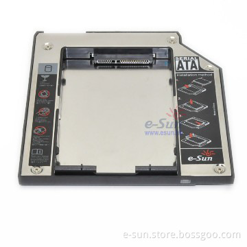 Wholesale 2.5\" SATA 9.5mm Aluminum 2nd HDD Hard Disk Drive Caddy